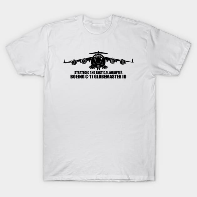 Boeing C17 globemaster 3 T-Shirt by Niken12